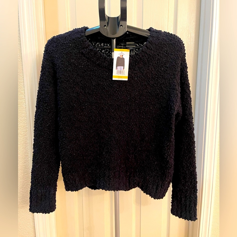 Black knitted sweater